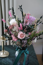 Load image into Gallery viewer, SS26 | Everblooms Bouquet In Glass Vase
