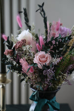 Load image into Gallery viewer, SS26 | Everblooms Bouquet In Glass Vase
