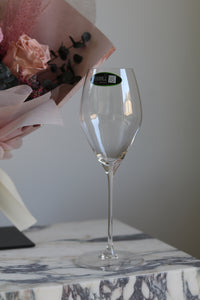 Appreciation Giftbox - Thank-you Petite Bouquet & RIEDEL Performance Sparkling Wine Fine Crystal Glass