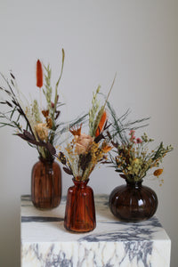 A/W Collection - Autumnal DIY Set (with 3 glass jars & preserved flowers)