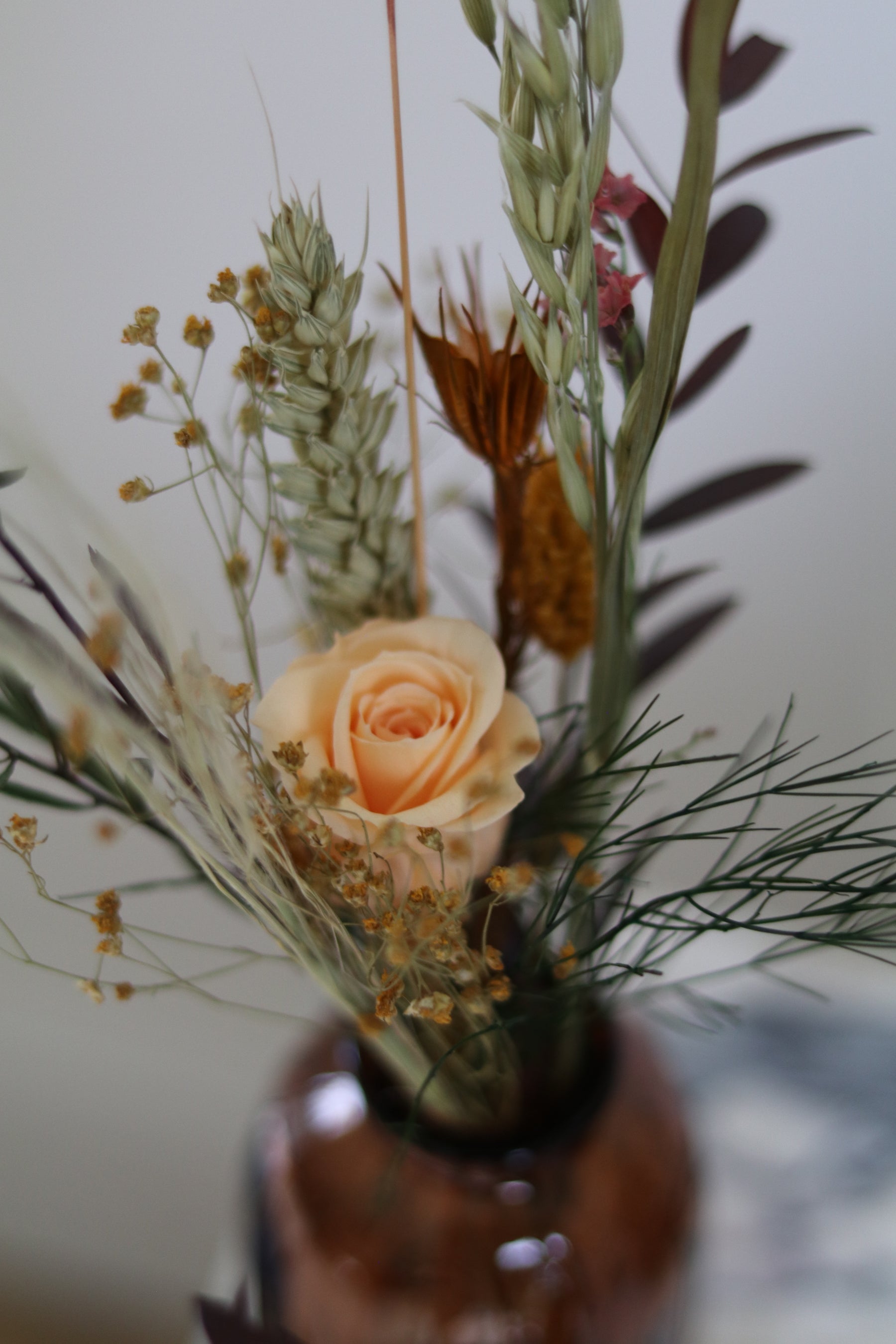 A/W Collection - Autumnal DIY Set (with 3 glass jars & preserved flowers)