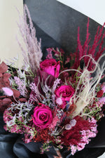 Load image into Gallery viewer, A/W Collection - Dark Knight Preserved Flowers Bouquet
