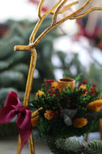Load image into Gallery viewer, 2023 Christmas Collection - Everblooms Reindeer Candleholder
