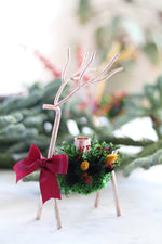 Load image into Gallery viewer, 2023 Christmas Collection - Everblooms Reindeer Candleholder
