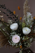 Load image into Gallery viewer, Vintage Whispers Collection - All About Eve Petite Bouquet (Neutral Tone/Preserved Ranunculus)
