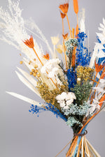 Load image into Gallery viewer, Everblooms - Birdie Bouquet (White/Blue/Orange Tone)
