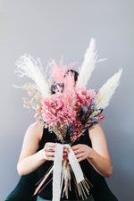 Load image into Gallery viewer, Everblooms -  Premium Collection - Bernice Extravagant Bouquet (Pink/Blue Tone)
