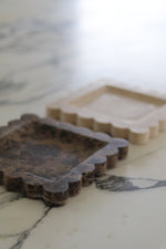 Load image into Gallery viewer, Marble Collection - Scallop Marble Tray (2 Natural materials to choose from)
