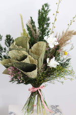 Load image into Gallery viewer, Spring/Summer Collection - Lotus Premium Gardenia Bouquet (Pink/Natural/White/Green Tone)
