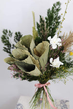 Load image into Gallery viewer, Spring/Summer Collection - Lotus Premium Gardenia Bouquet (Pink/Natural/White/Green Tone)
