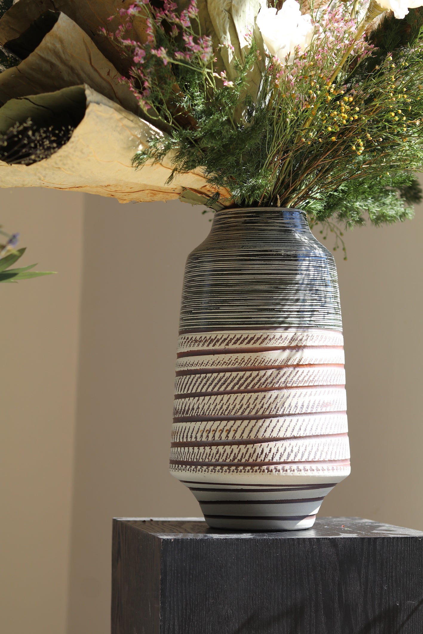 Textured Ceramic Vase (3 sizes to choose from)