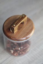 Load image into Gallery viewer, Glass Storage Jar with Wooden Lid and handle (3 sizes)
